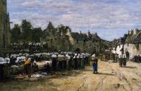 Boudin, Eugene - The Market at Landenneau